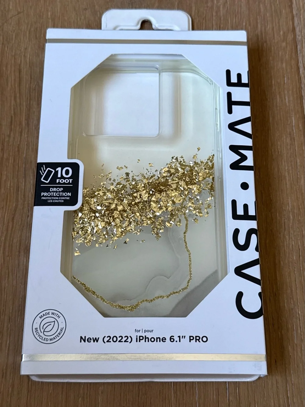 New case-mate Gold Glitter foil iPhone 6.1